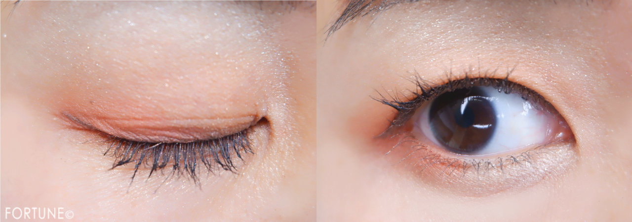 カネボウ「セレクションカラーズアイシャドウ」＃07 Botanic Orange　アイメイク