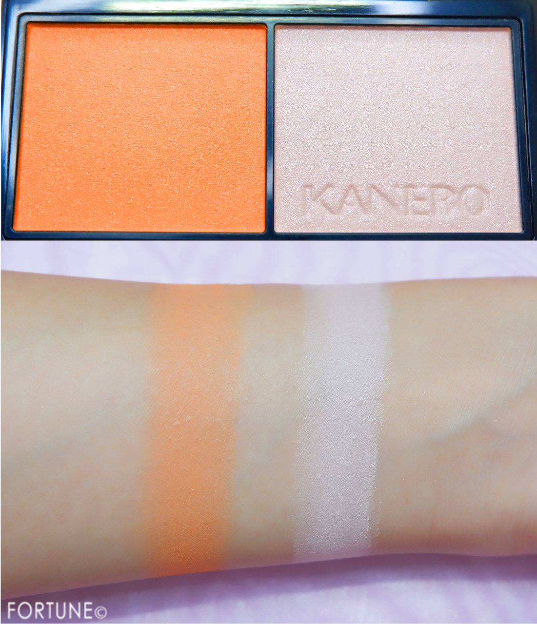 「ヴァリアンブラッセ（チークス）」＃05 Orange Petal　スウォッチ