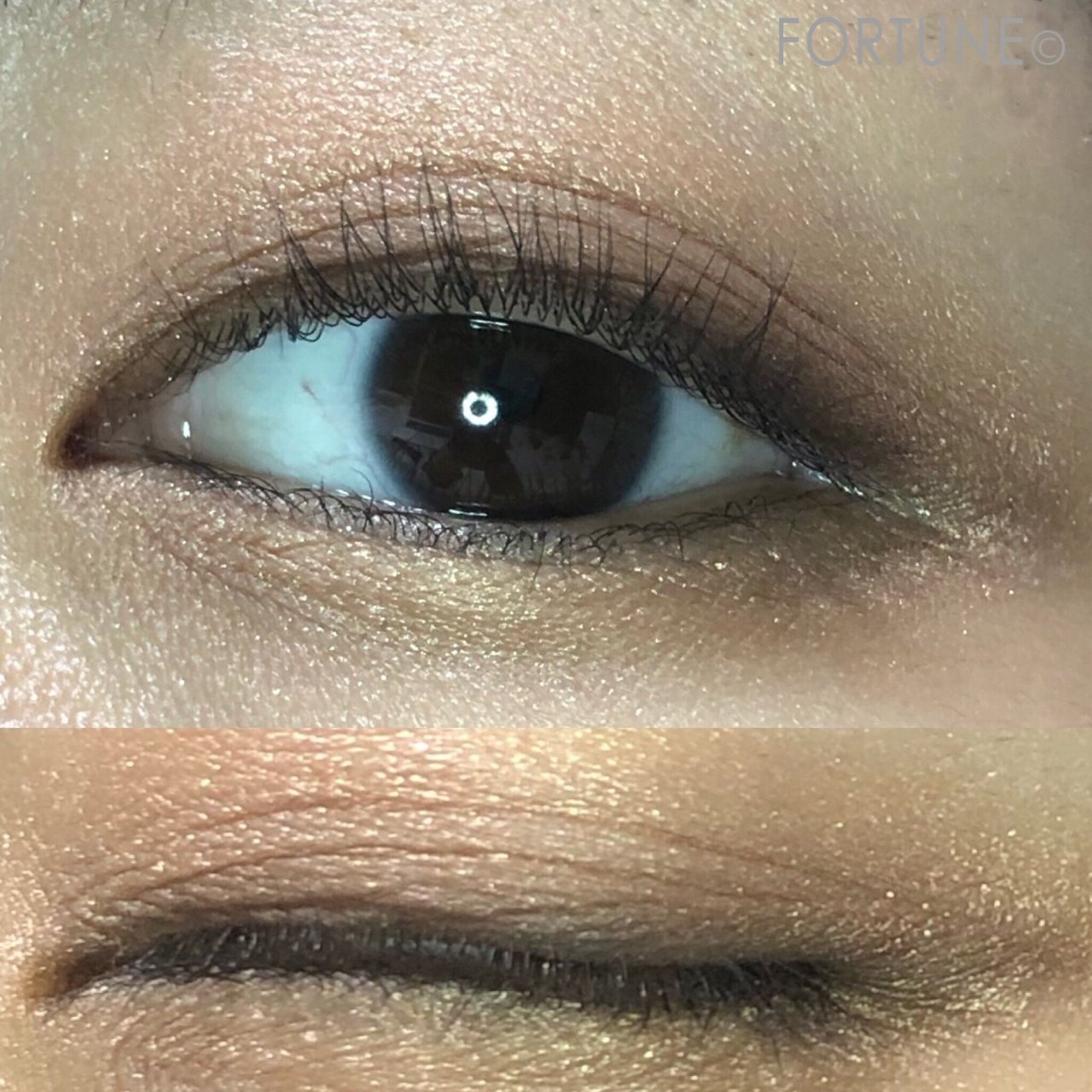 リンメル　マグニファイズ アイコントゥアリング パレット N　001 NUDE EDITION　使用したアイメイク