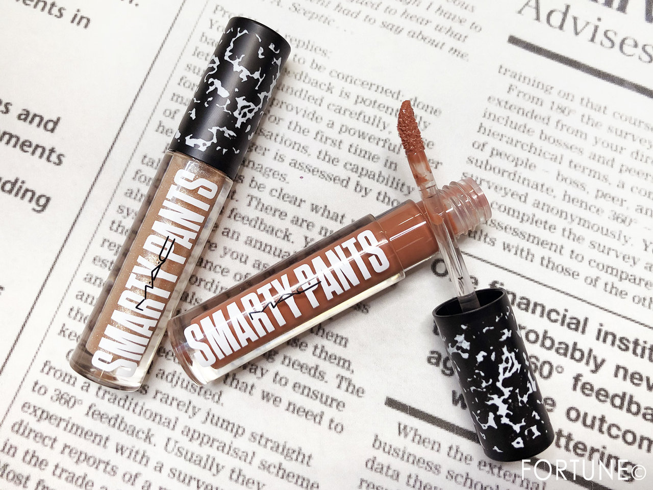 M•A•C 《スマーティーパンツ》リップガラス 限定「アイ アム トゥー スマート！」「オーディブル」