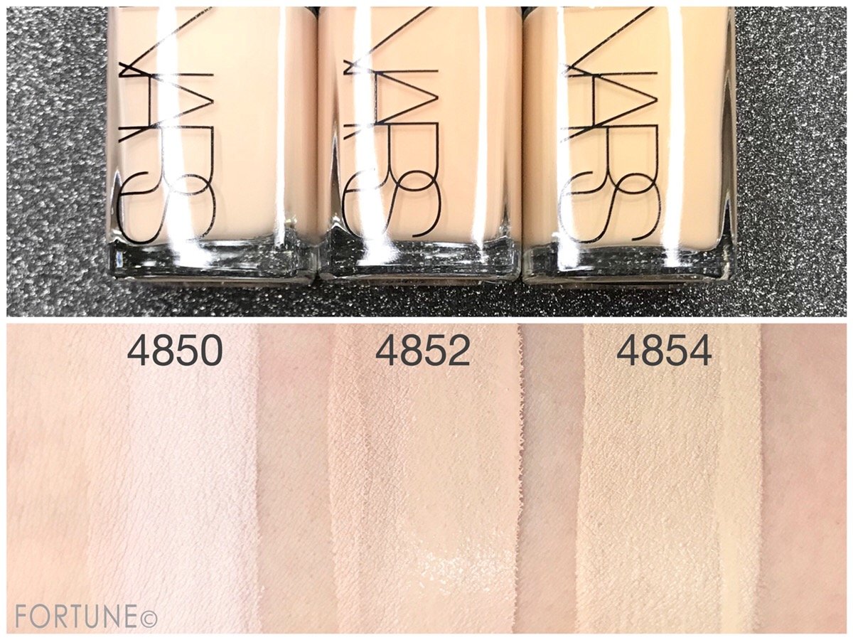 NARS（ナーズ）　「シアーグローファンデーション」新色9色　スウォッチ
