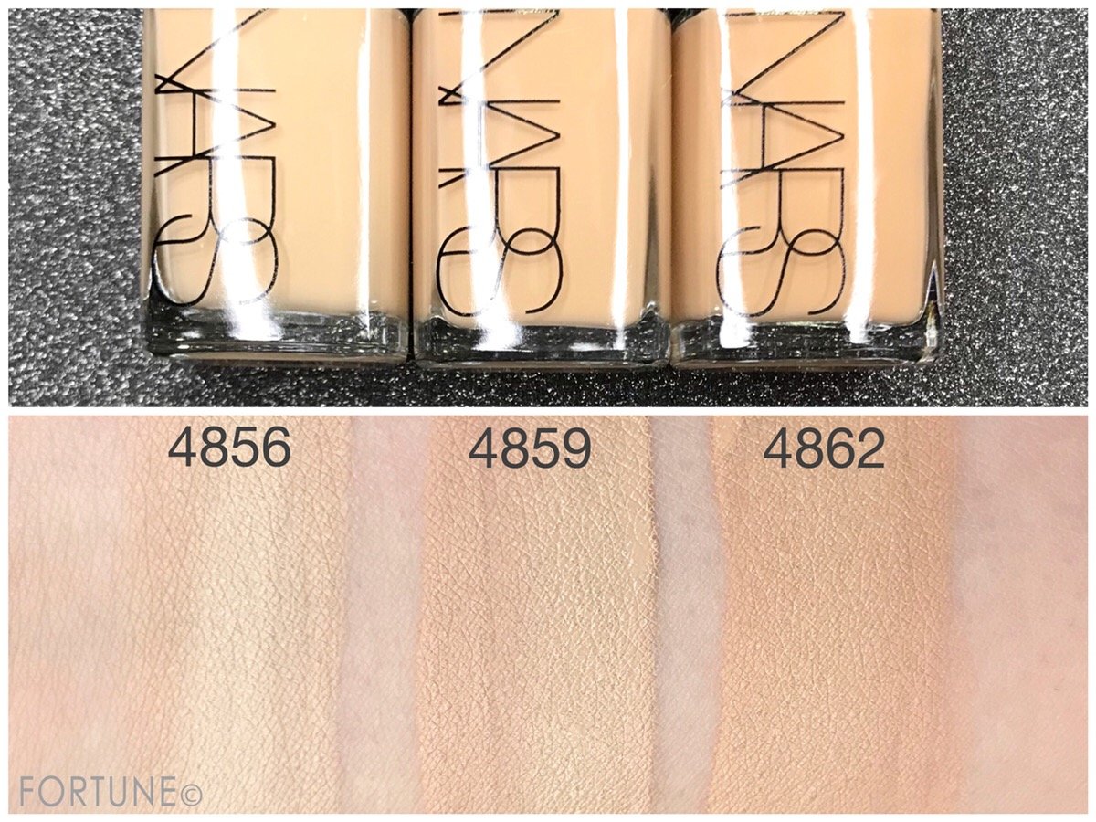 NARS（ナーズ）　「シアーグローファンデーション」新色9色　スウォッチ