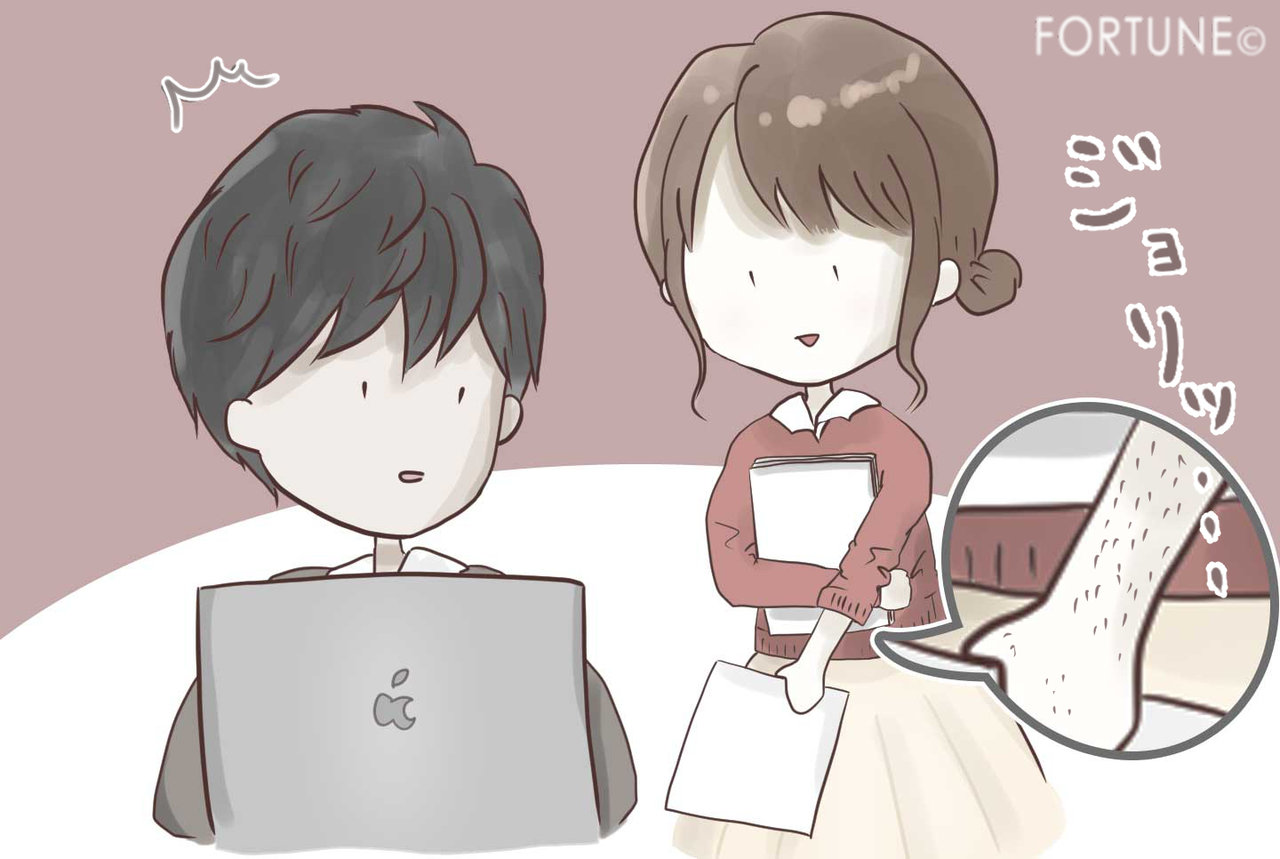 オッサン女子がやってしまいがちな行動：ムダ毛