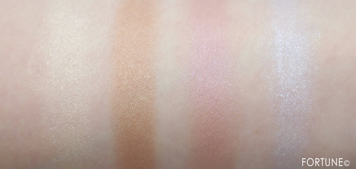 「しっとりツヤ感 アイカラー」スウォッチ