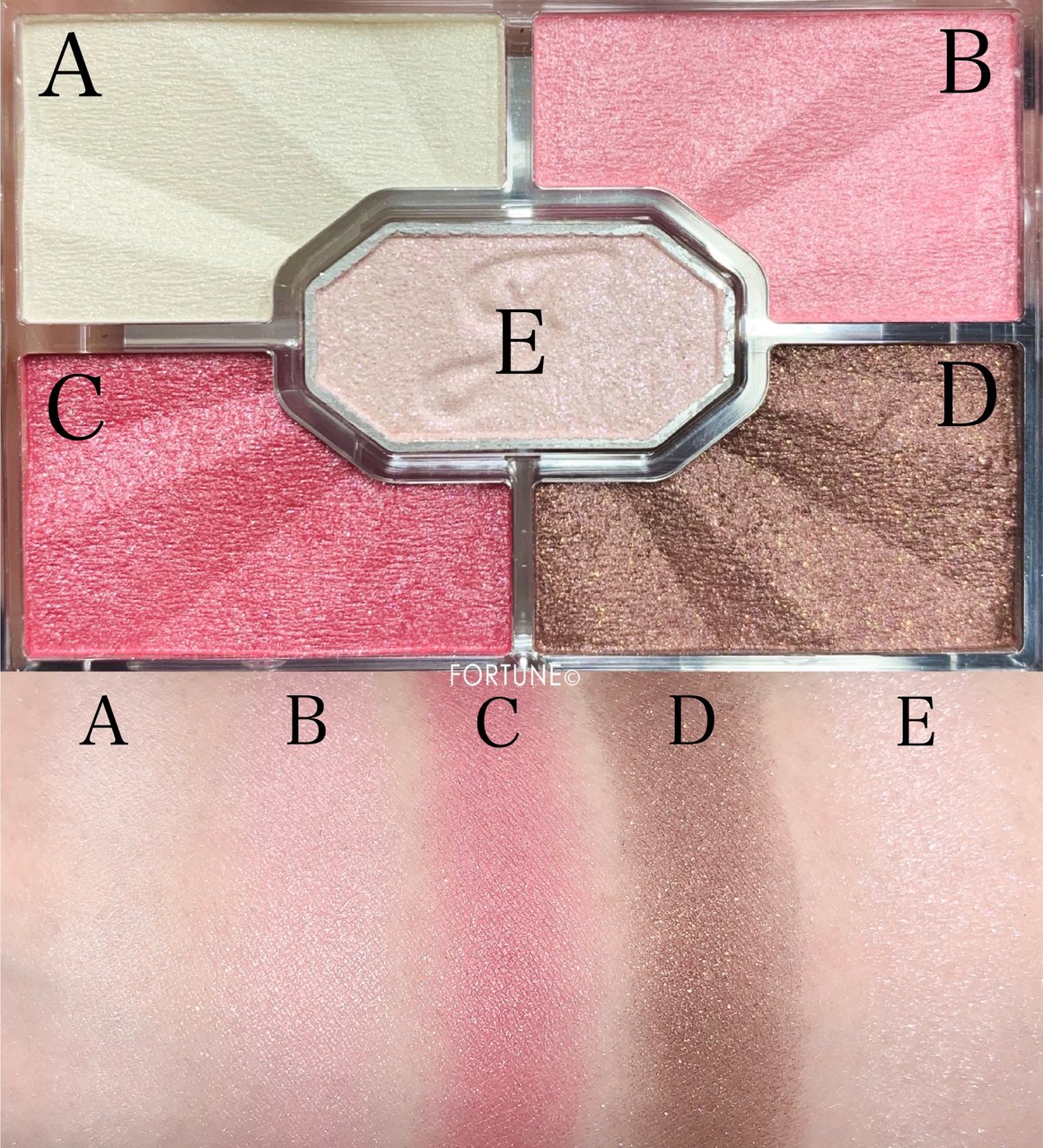 ジルスチュアート リボンクチュール アイズ《23 pinky pop》スウォッチ