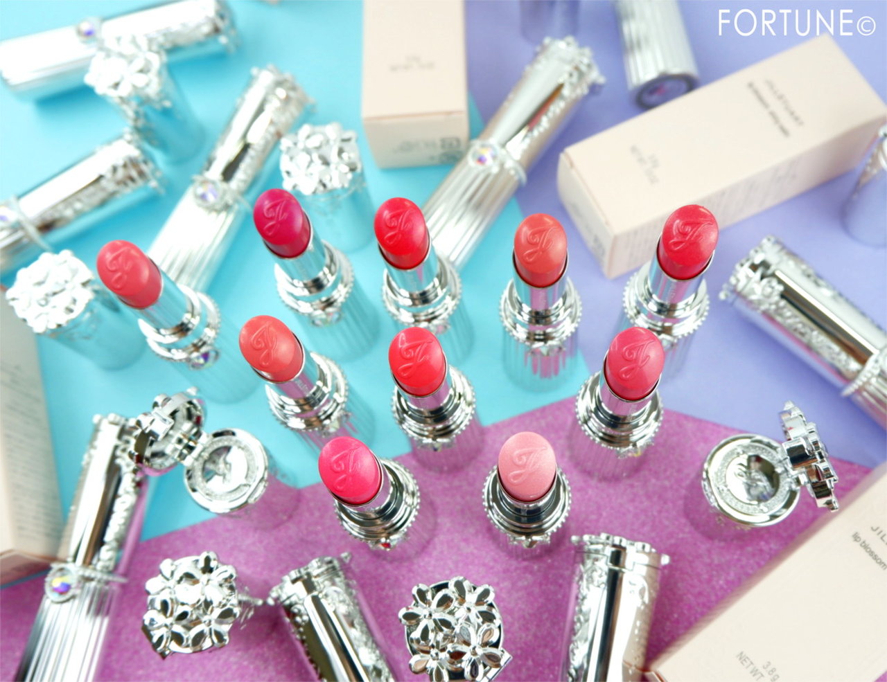 ジルスチュアート2019夏新作コスメ「リップブロッサム シャイニーサテン」全色レビュー