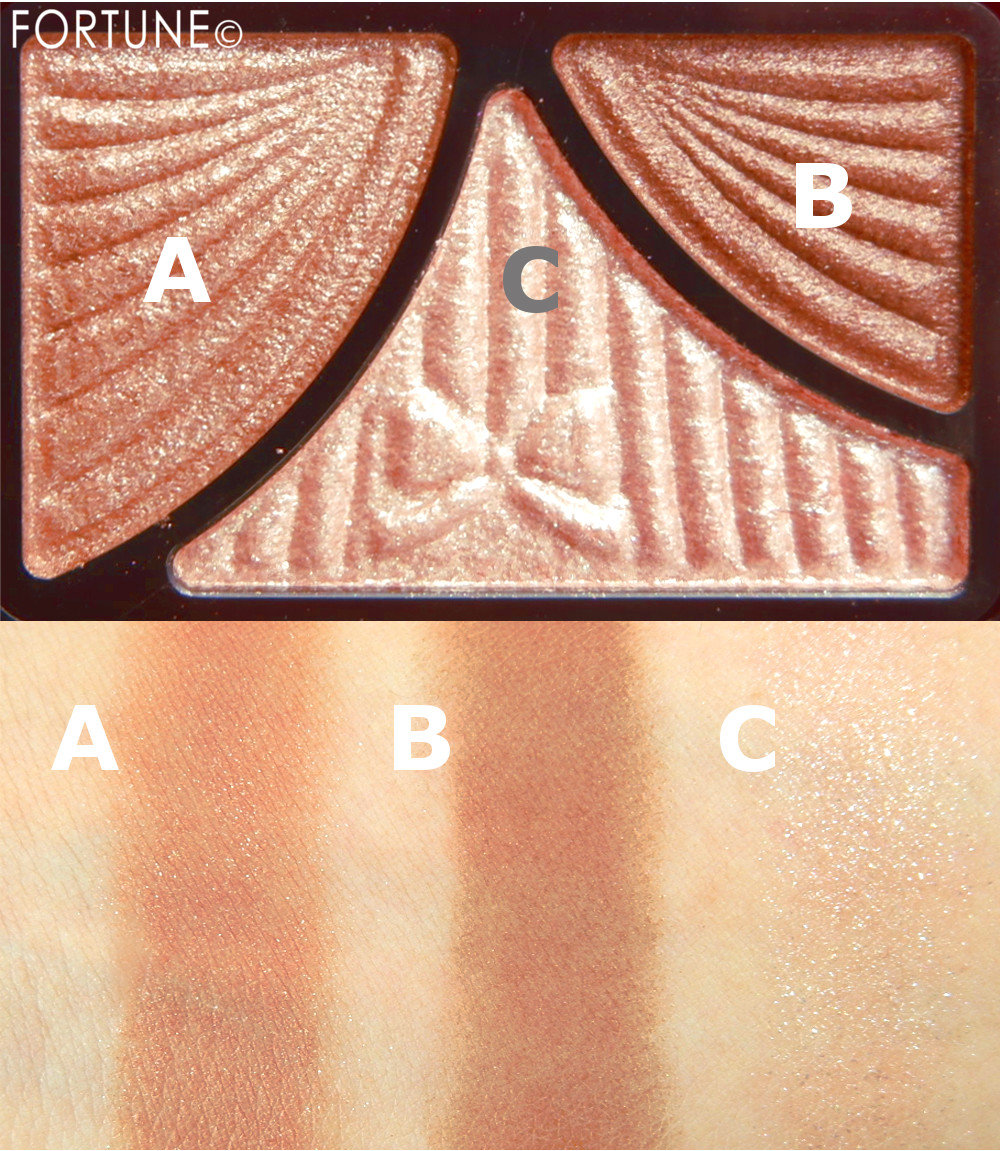 キャンメイク2019新作「ジューシーピュアアイズ」ストロベリーココアのスウォッチ