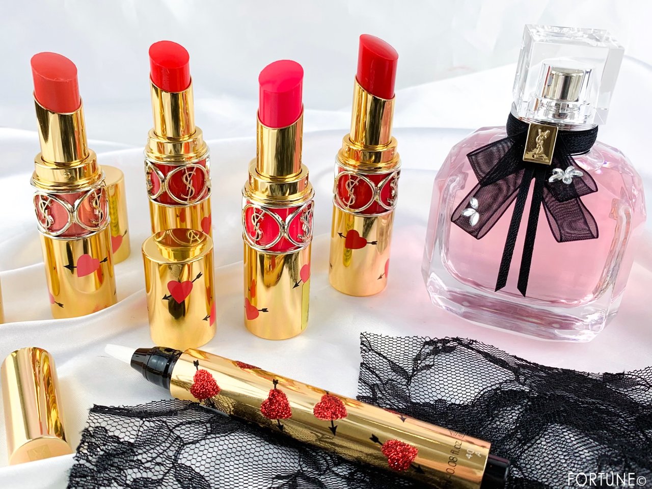 YSL（イヴ・サンローラン）新作 ルージュ ヴォリュプテ シャイン コレクター／ラディアント タッチ コレクター／モン パリフローラル オーデパルファム