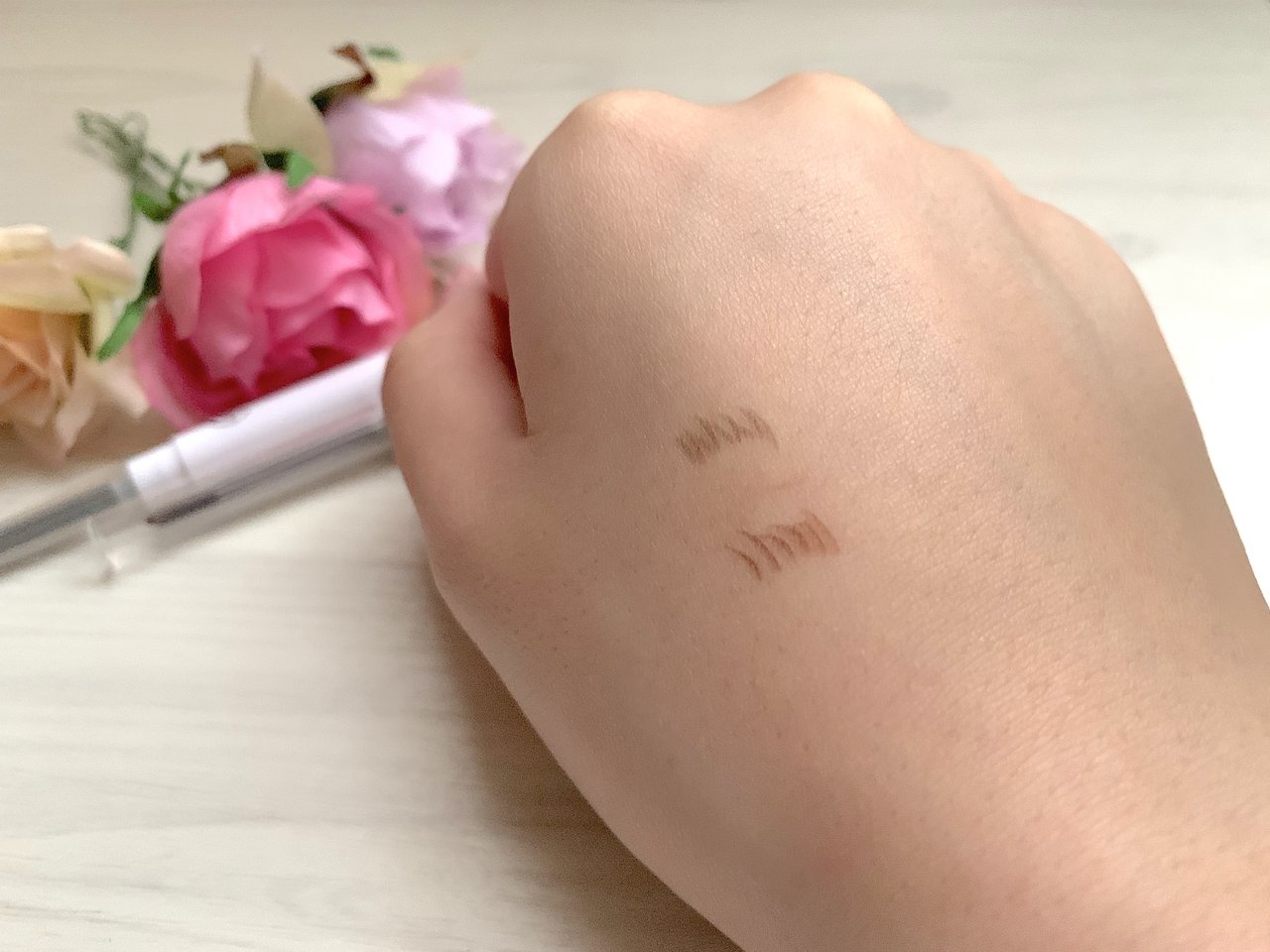 セリア アイブロウ スウォッチ