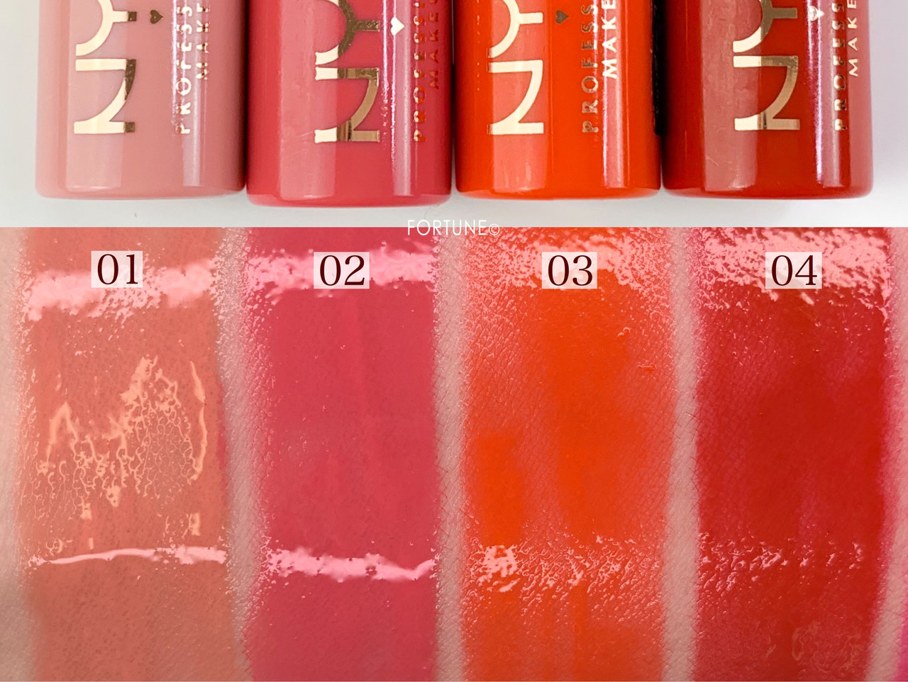 NYX（ニックス）キャンディー スリック グローウィー リップカラー スウォッチ