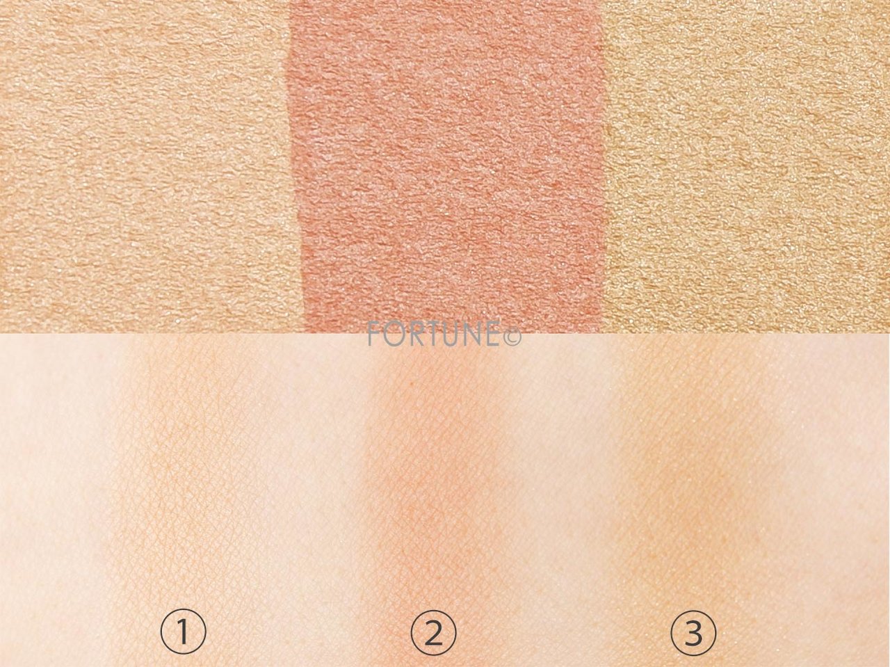 WHOMEE（フーミー）「ブレンドチークカラー」　スウォッチ