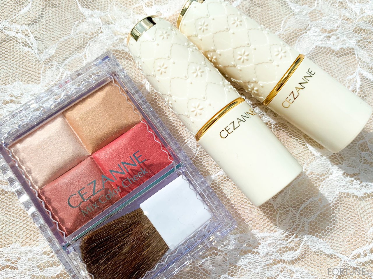 セザンヌ 2019春新作 ミックスカラーチーク ラスティングリップカラーN 新色