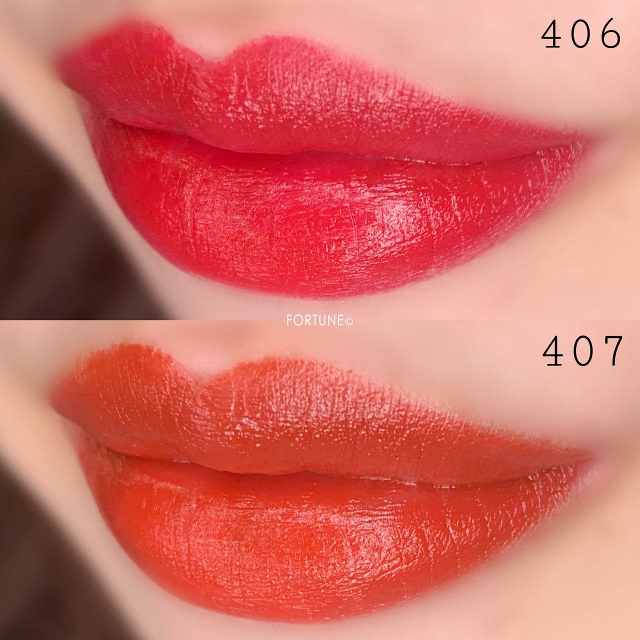 セザンヌ ラスティングリップカラーN 新色 406／407 使用感