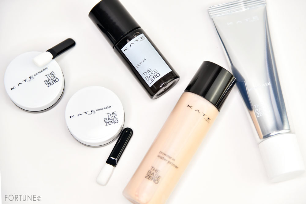 KATE（ケイト）グロウボリューマー＜スキンオイル＞・パウダーインウォータープライマー＜化粧下地＞・プロテクションエキスパート＜化粧下地＞・パーツスマッシュ＜コンシーラー＞