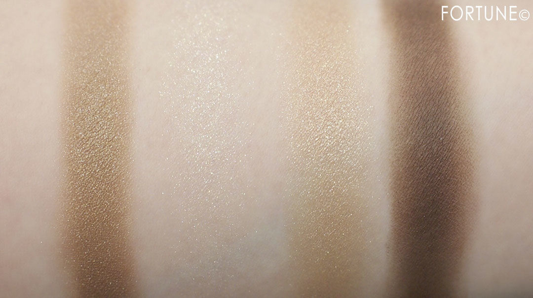 「カモ アイシャドー パレット」スウォッチ