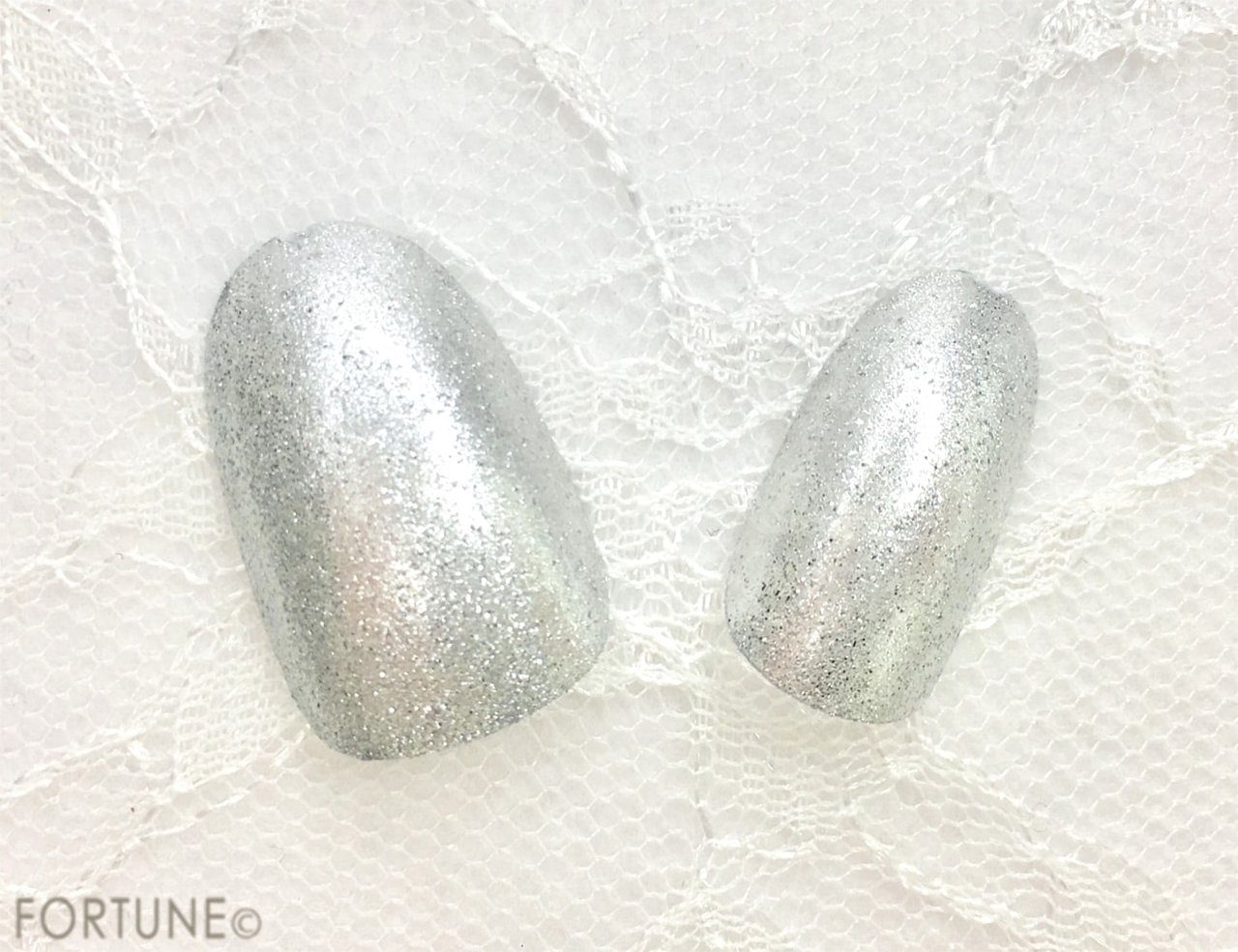 LUNASOL（ルナソル）ネイルフィニッシュN　EX86 Sparkling Silver　使用感