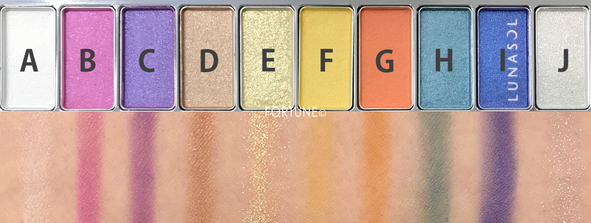 LUNASOL（ルナソル）2019夏新作「ザ ライティングカラーアイズ」　スウォッチ