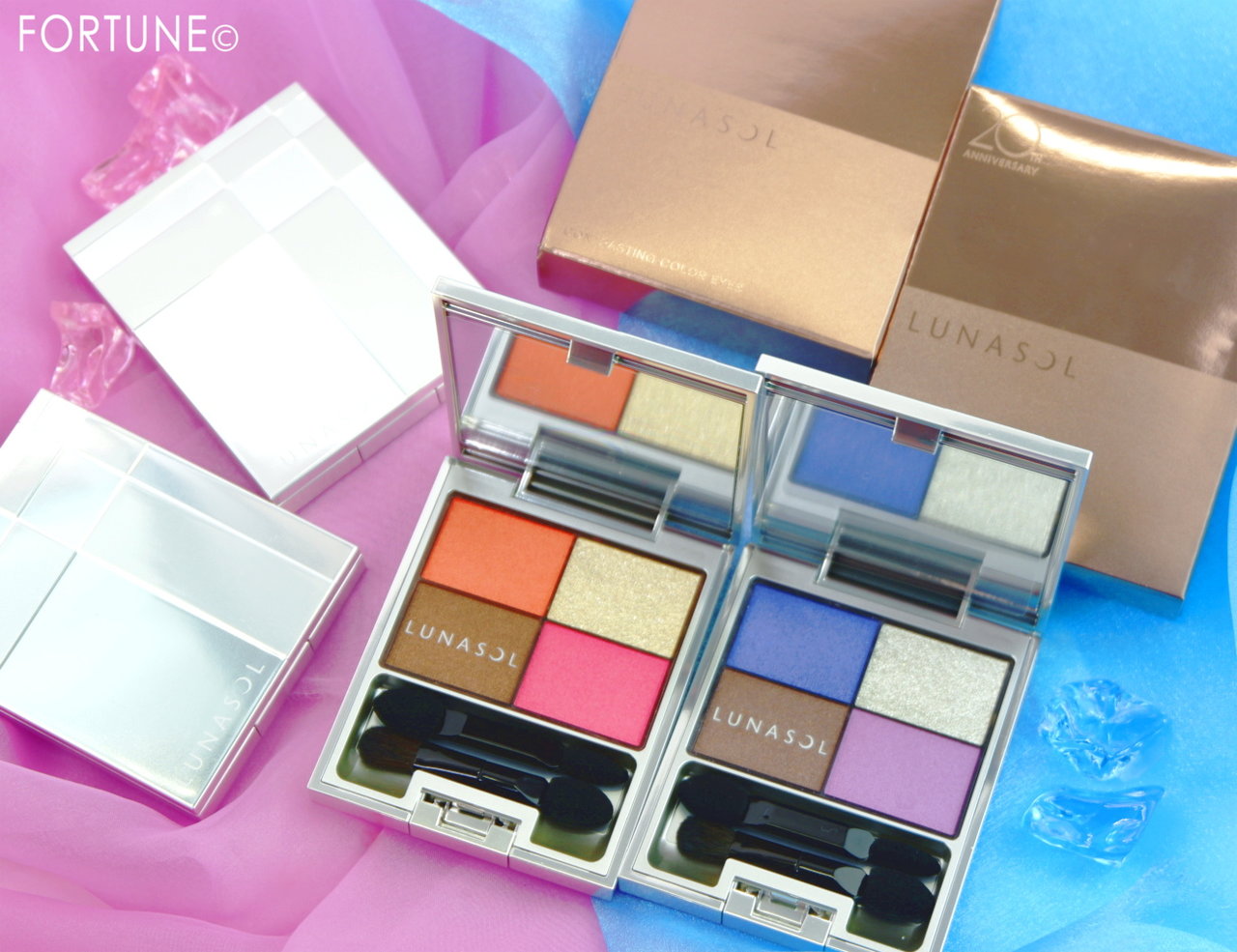 ルナソル2019夏新作アイシャドウ「コントラスティングカラーアイズ」