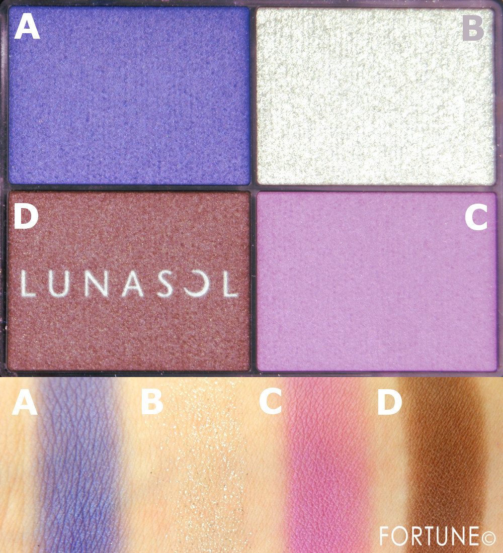 ルナソル2019夏新作アイシャドウ「コントラスティングカラーアイズ」【EX02 Sparkling Moon】