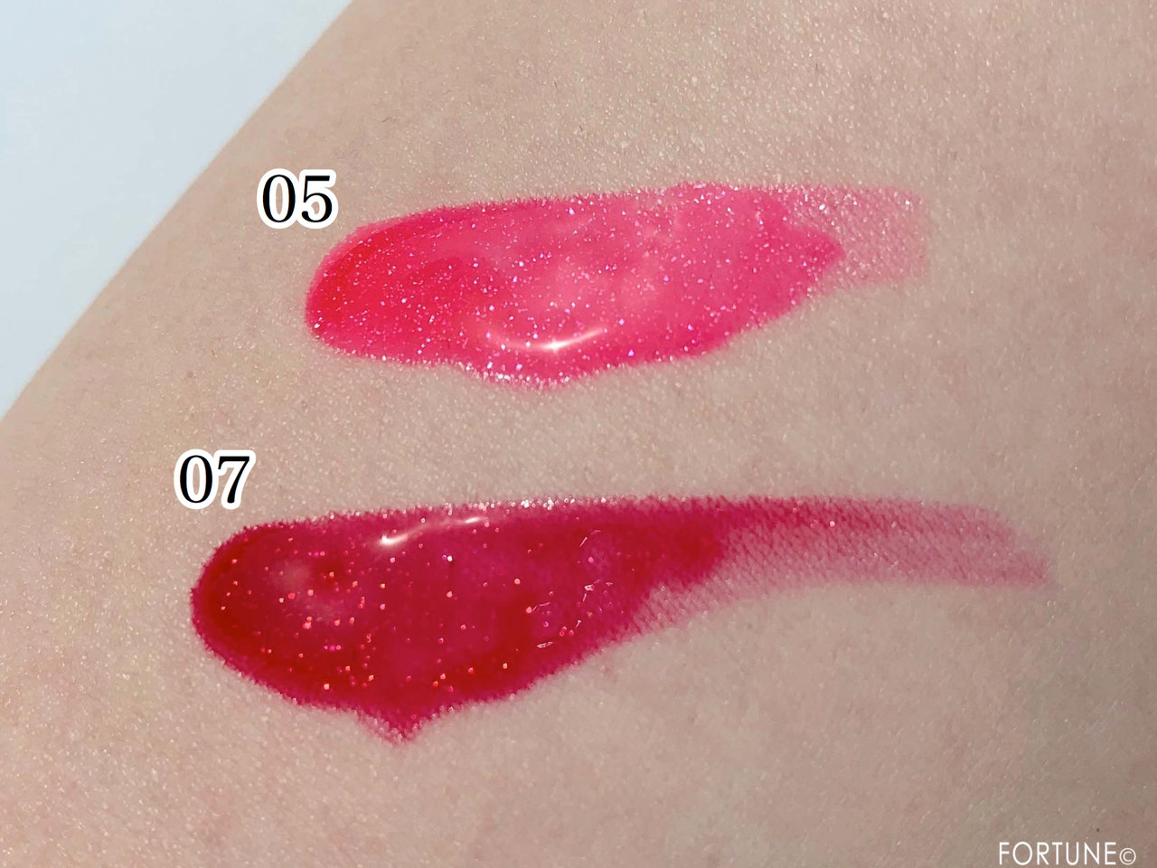 クラランス ウォーターリップ ステイン 新色 05 07 スウォッチ