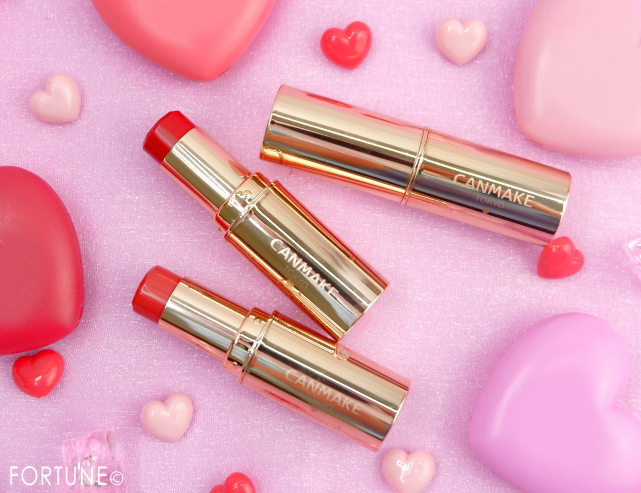 キャンメイク2019春コスメ「メルティールミナスルージュ」「フルーティーピュアオイルリップ」