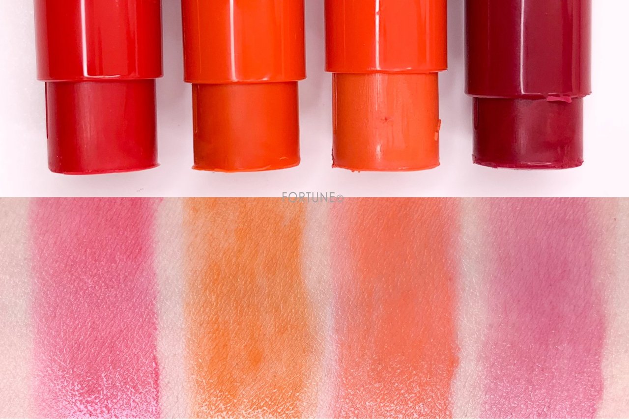 100均プチプラコスメ ダイソー「ティントバーム」スウォッチ