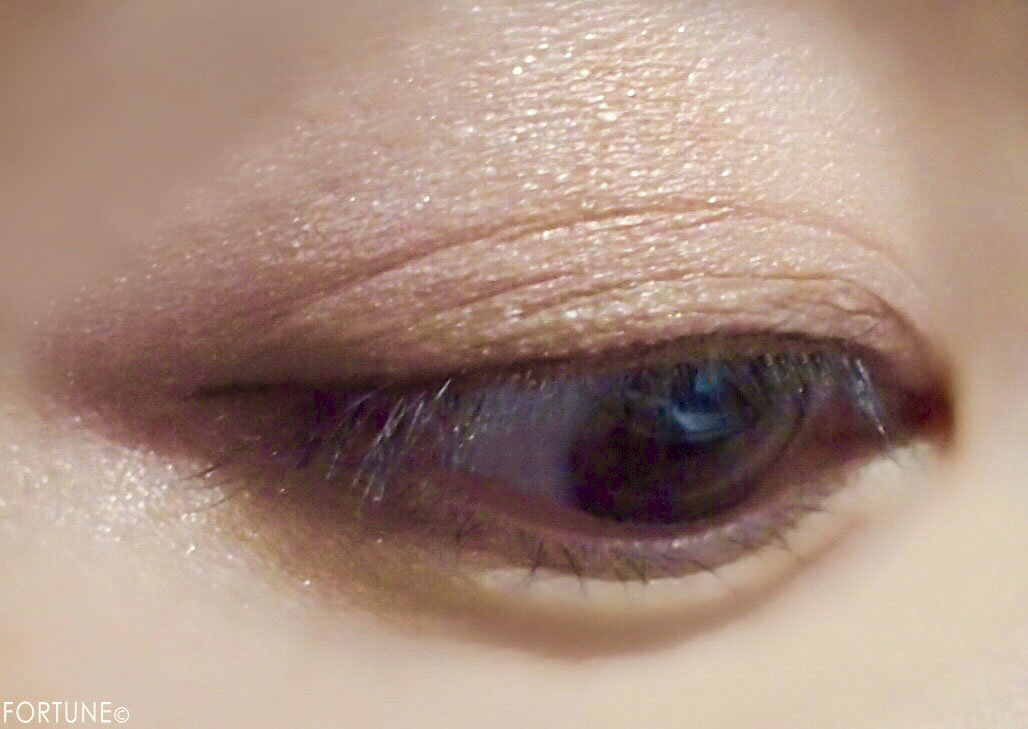 画像：無印良品「アイカラー」ピンクブラウン使用感