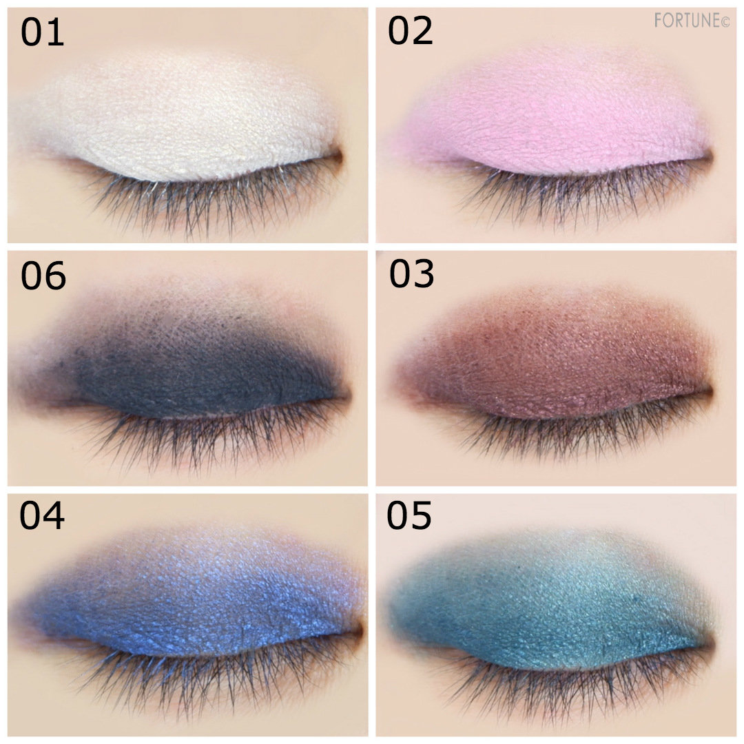 画像：クラランス 2019夏新作 Open Your Eyes Wide.　モノアイシャドウ V 　モノアイシャドウ S　使用感