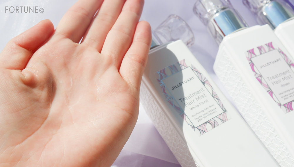 画像：ジルスチュアート新作「トリートメント ヘアミスト」使用感