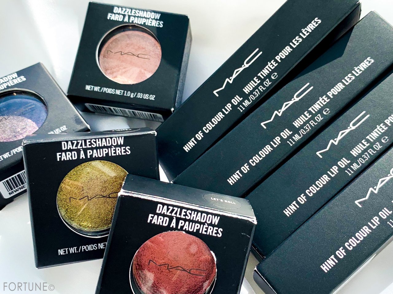 画像：M·A·C×ももいろクローバーZ【HINT OF COLOUR #MACXMCZ】ヒント オブ カラー リップオイル／ダズルシャドウ