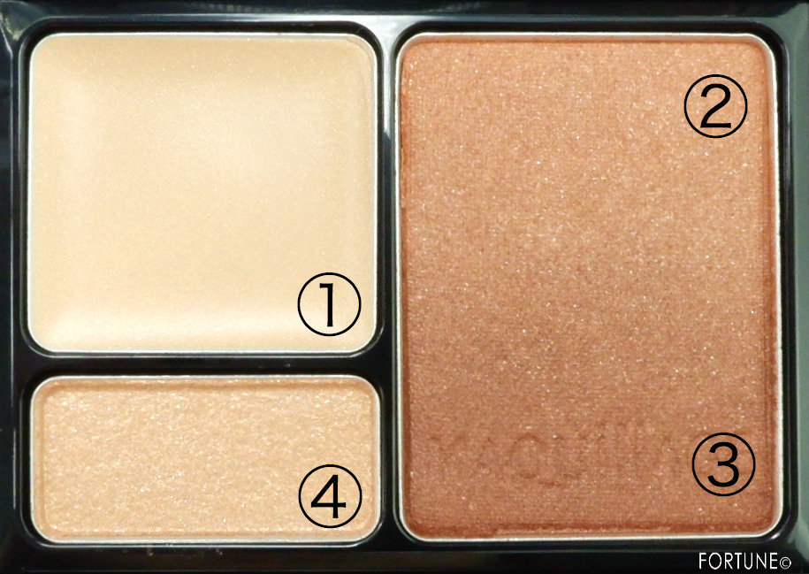 画像：マキアージュ ドラマティックスタイリングアイズS　OR331 マンゴーティー　2019夏新作　運命のブラウン　アイシャドウパレット