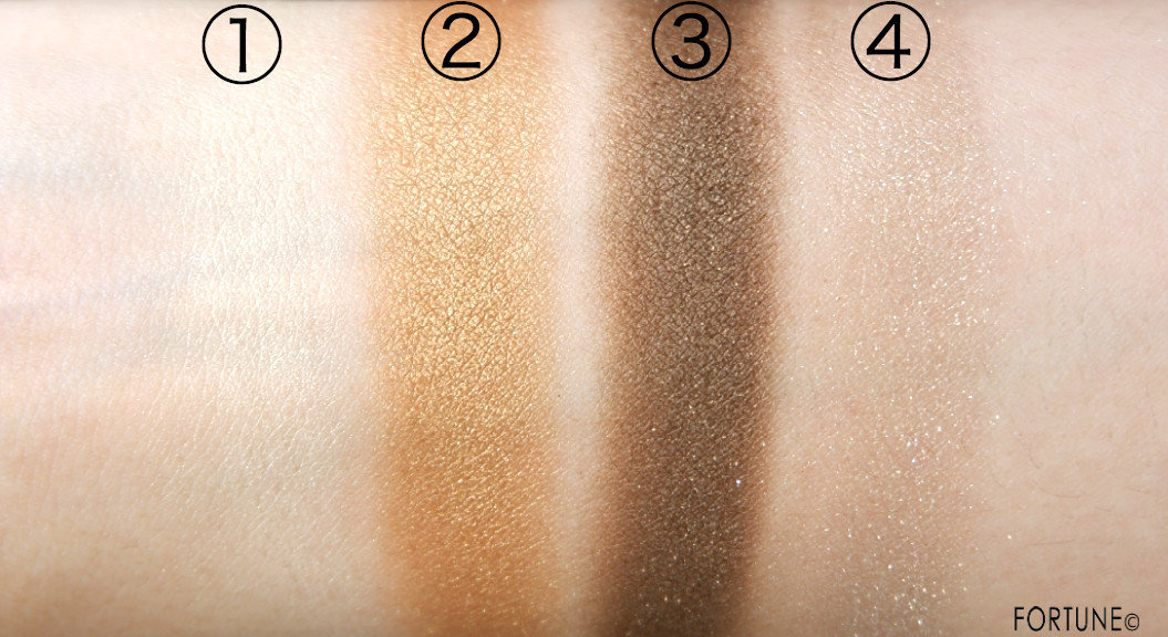 画像：マキアージュ ドラマティックスタイリングアイズS　BR734 マロンティー　スウォッチ　2019夏新作　運命のブラウン