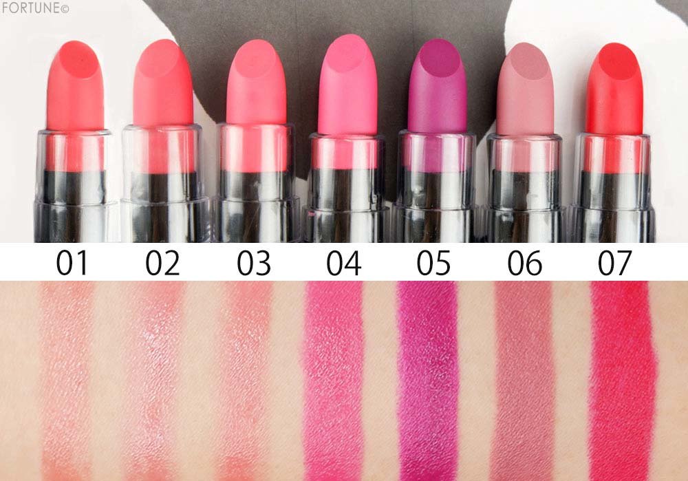 画像：ダイソー【ユーアーグラム(U R GLAM)】「クリーミィ リップスティックEX」スウォッチ