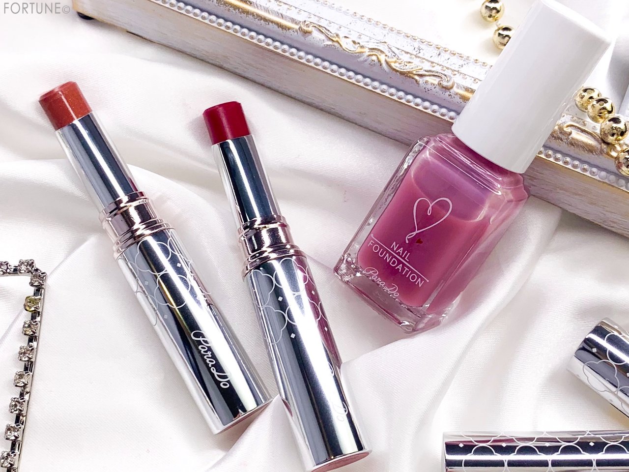 画像：ParaDo（パラドゥ）2019夏新作 プチプラコスメ ピュアリップカラー／ネイルファンデーション