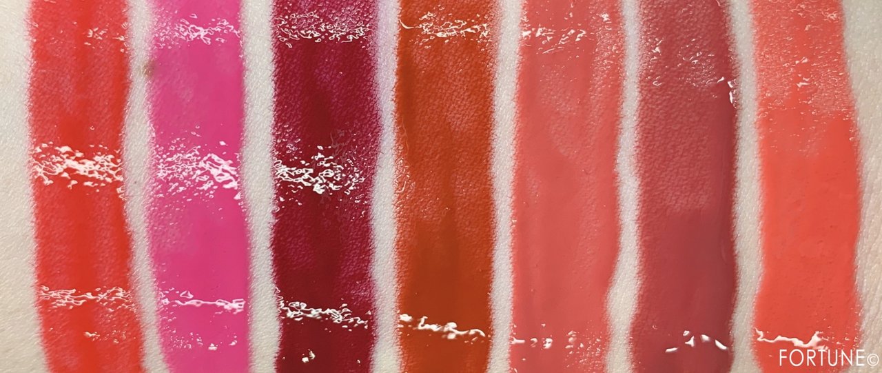 2019夏新作《M·A·C（マック）》「ショット オブ カラー リップ オイル」スウォッチ