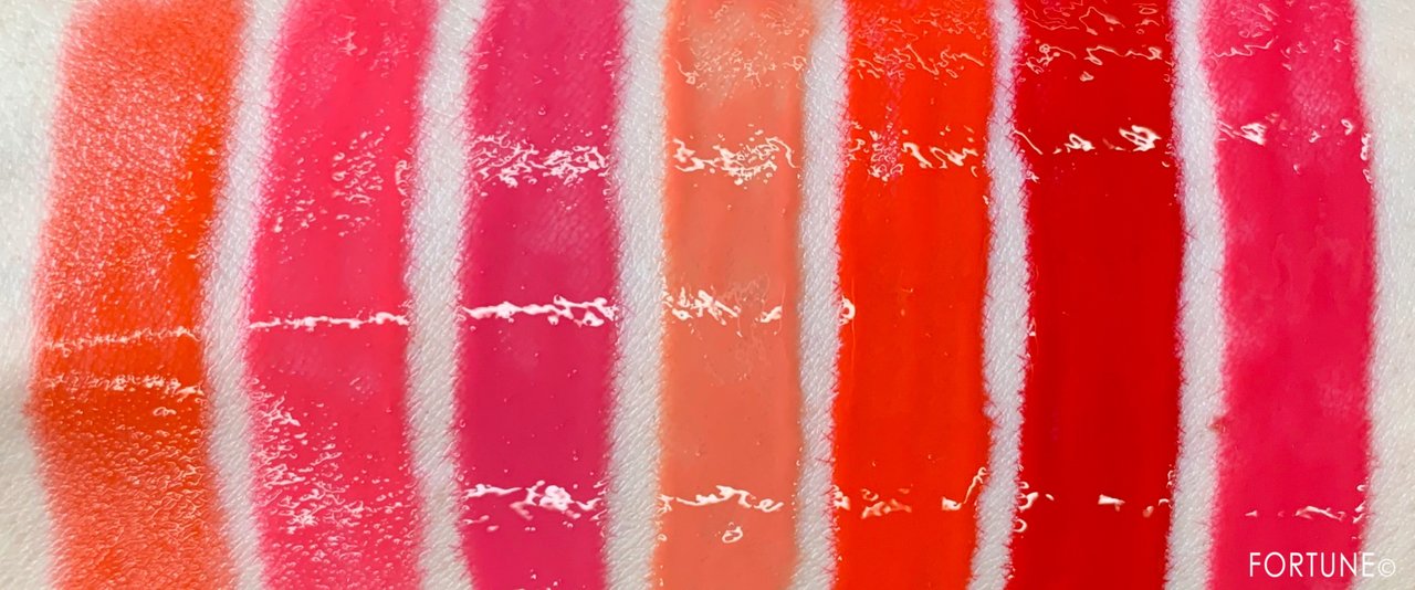 2019夏新作《M·A·C（マック）》「ショット オブ カラー リップ オイル」スウォッチ