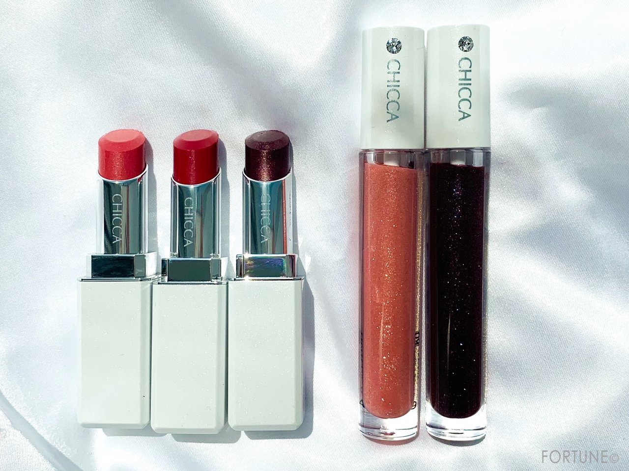 画像：CHICCA（キッカ）2019秋新作コスメ メスメリック リップスティック／メスメリック グラスリップオイル 新色