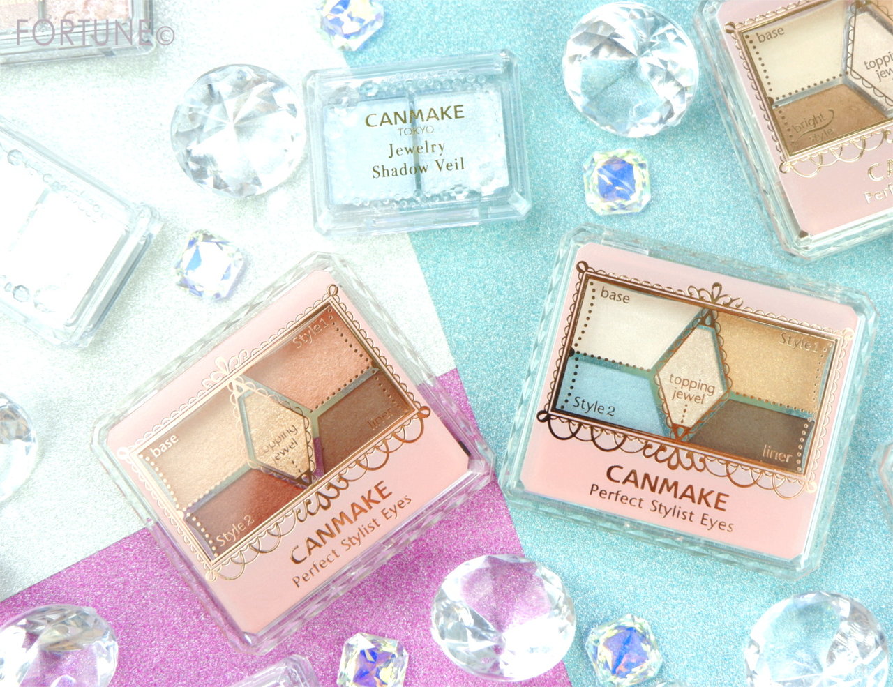 画像：キャンメイク2019夏新作「パーフェクトスタイリストアイズ」「ジュエリーシャドウベール」新色♡