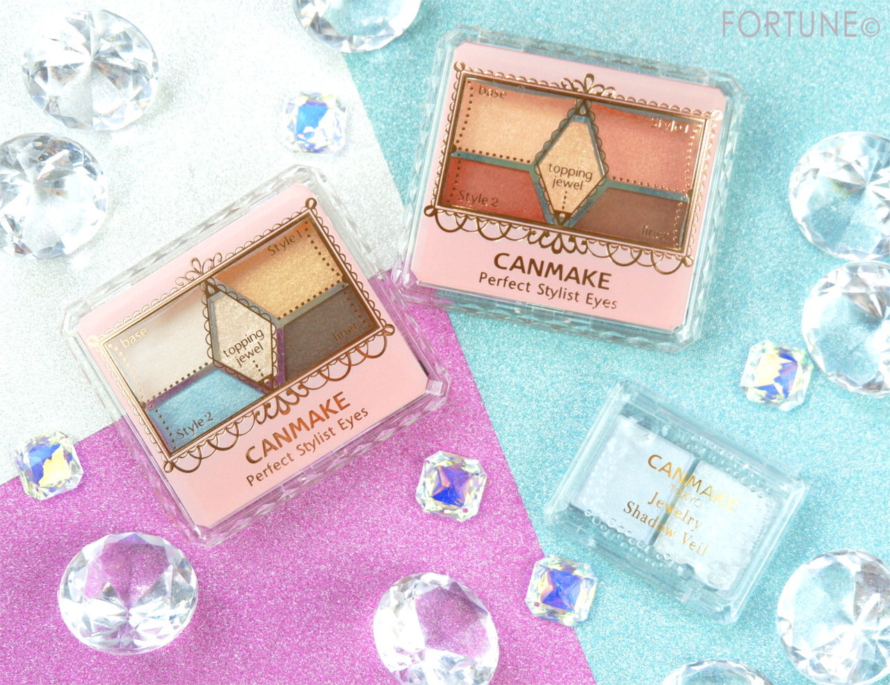 画像：キャンメイク2019夏新作「パーフェクトスタイリストアイズ」「ジュエリーシャドウベール」新色♡