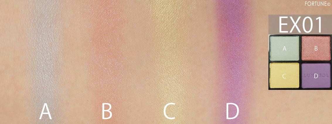 LUNASOL（ルナソル）「アイカラーレーション」EX01 Moon Tears［限定］　スウォッチ