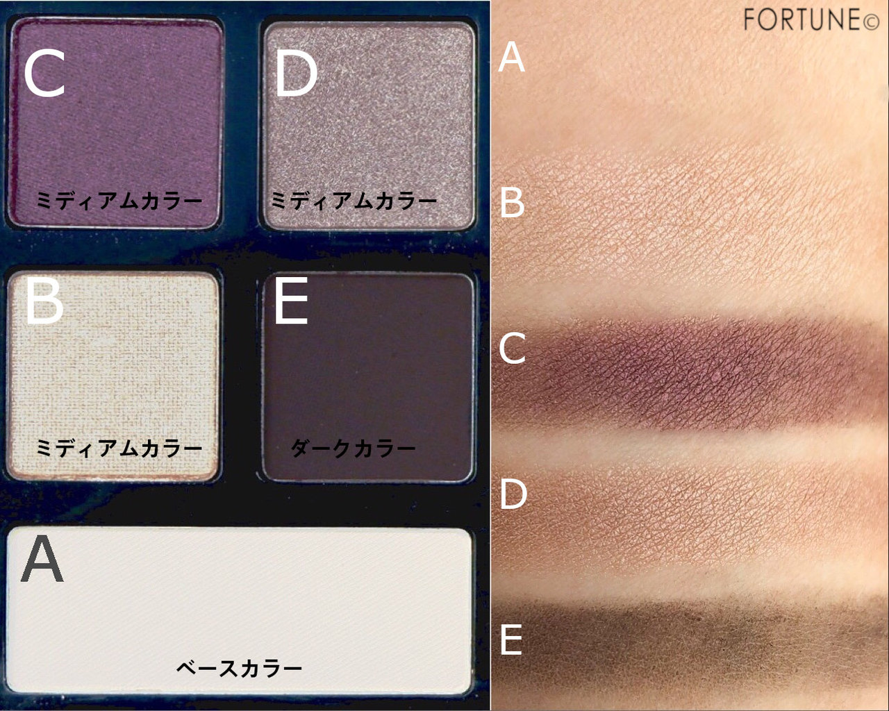 画像：ボビイ ブラウン 新作「エッセンシャル マルチカラー アイシャドウ パレット」スウォッチ