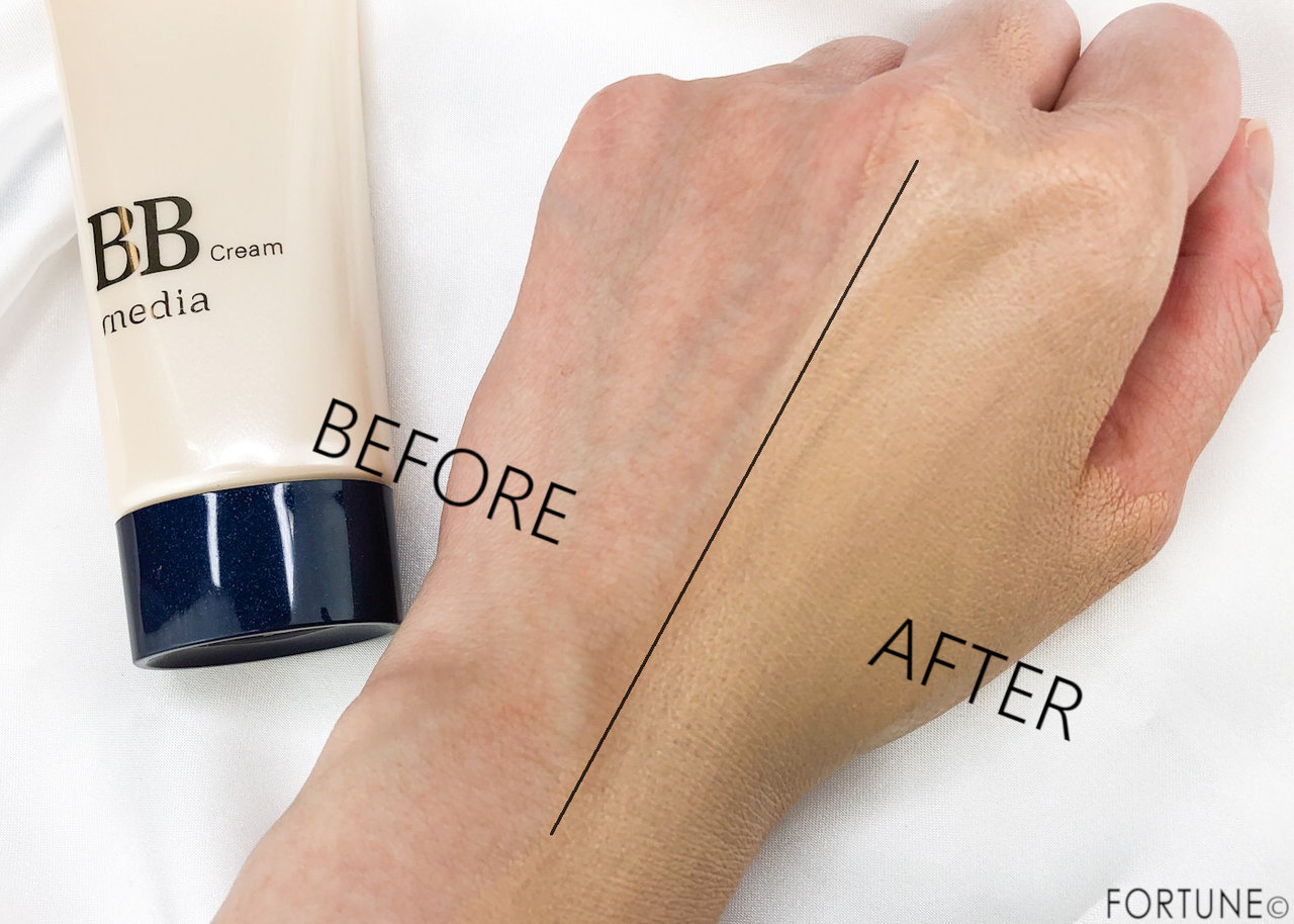 画像：メディア8月1日発売「BBクリームS」使用感