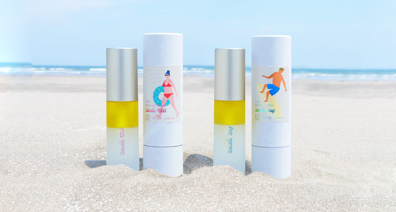 ヘアオイルミスト オンザビーチ ボーイ　ガール　ウカ uka