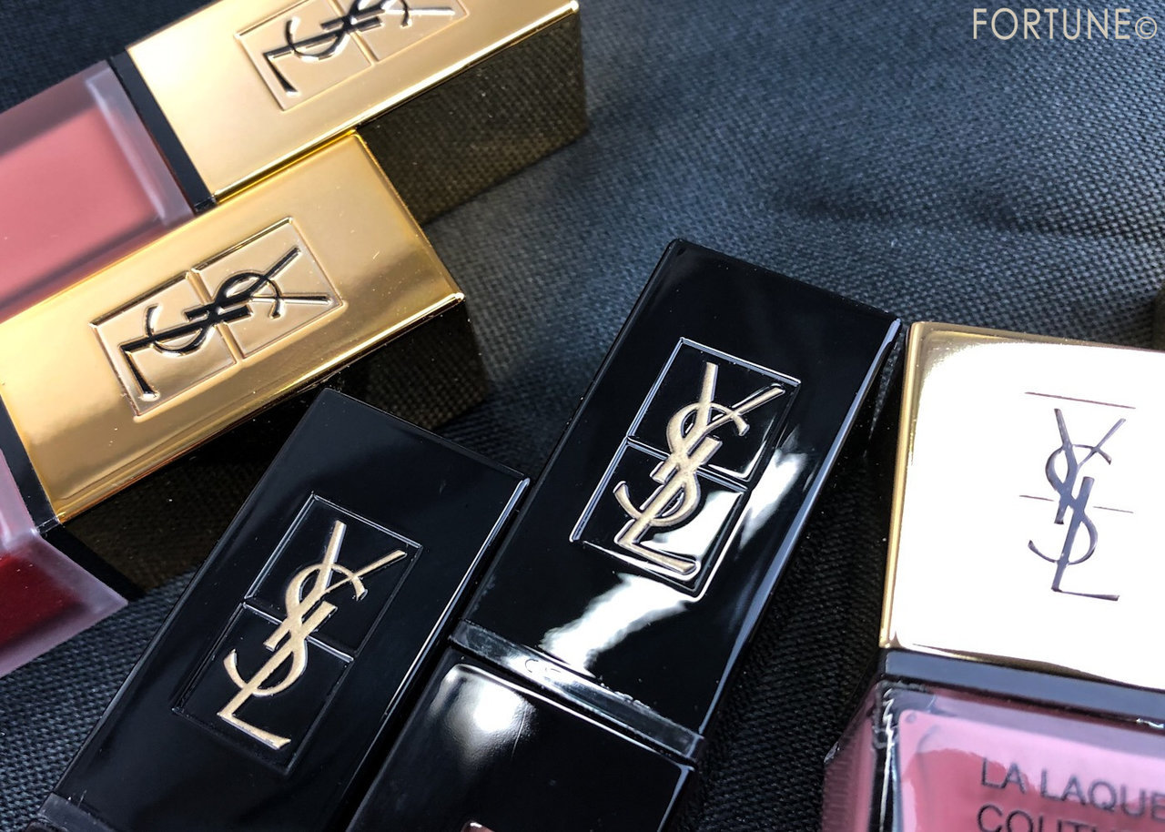 画像：イヴ・サンローラン2019秋コレクション「タトワージュ クチュール」「ルージュ ピュールクチュール ヴェルニ ヴィニルクリーム」「ラ ラッククチュール」