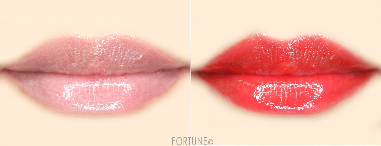 画像：イヴ・サンローラン2019秋コレクション「ルージュ ピュールクチュール ヴェルニ ヴィニルクリーム」新色2色 使用感