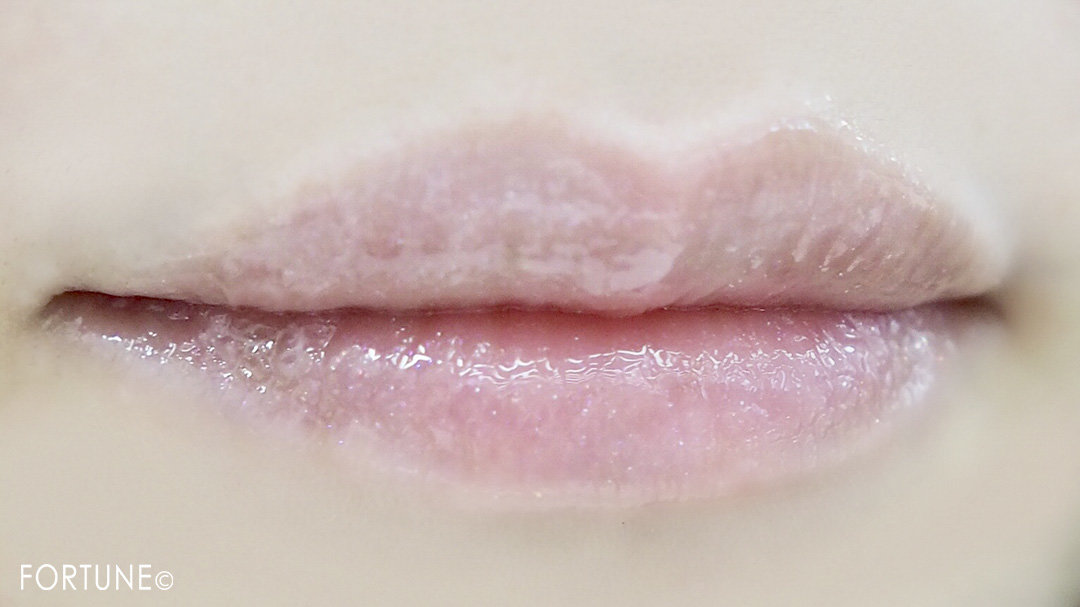 画像：ベアミネラル リップグロス「ベスト フレンド」使用感