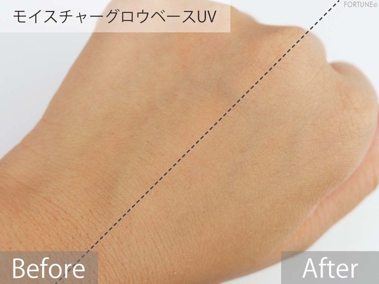 コフレドール『Twinkle Night Collection』　「モイスチャーグロウベースUV」　使用感