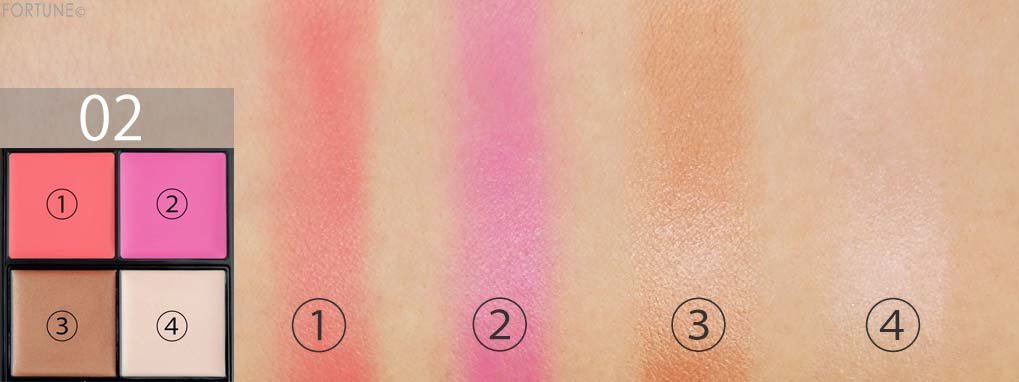 コフレドール『Twinkle Night Collection』　「マルチデザイニングパレット」02 テンダーグロウ