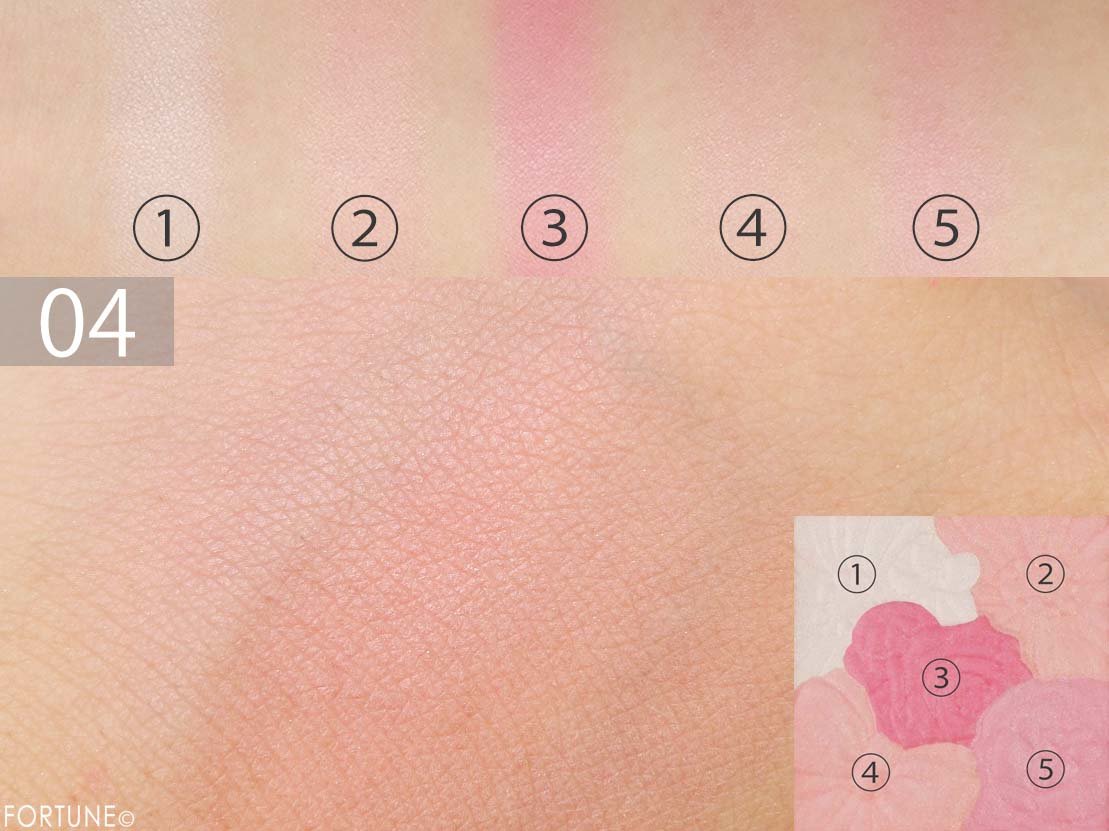 キャンメイク（CANMAKE）　「グロウフルールチークス」No.04 ストロベリーフルール