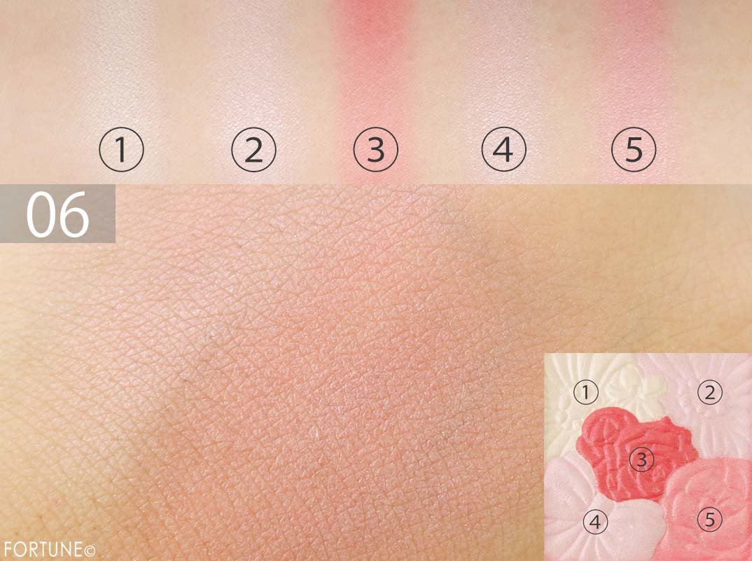 キャンメイク（CANMAKE）　「グロウフルールチークス」No.06 ミルキーレッドフルール